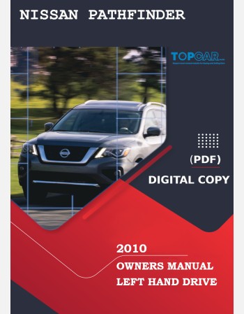 nissan pathfinder 2010 owners manual in english